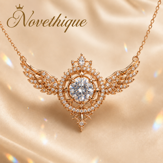 Novethique™ Eternal Motion Angel Wing Necklace